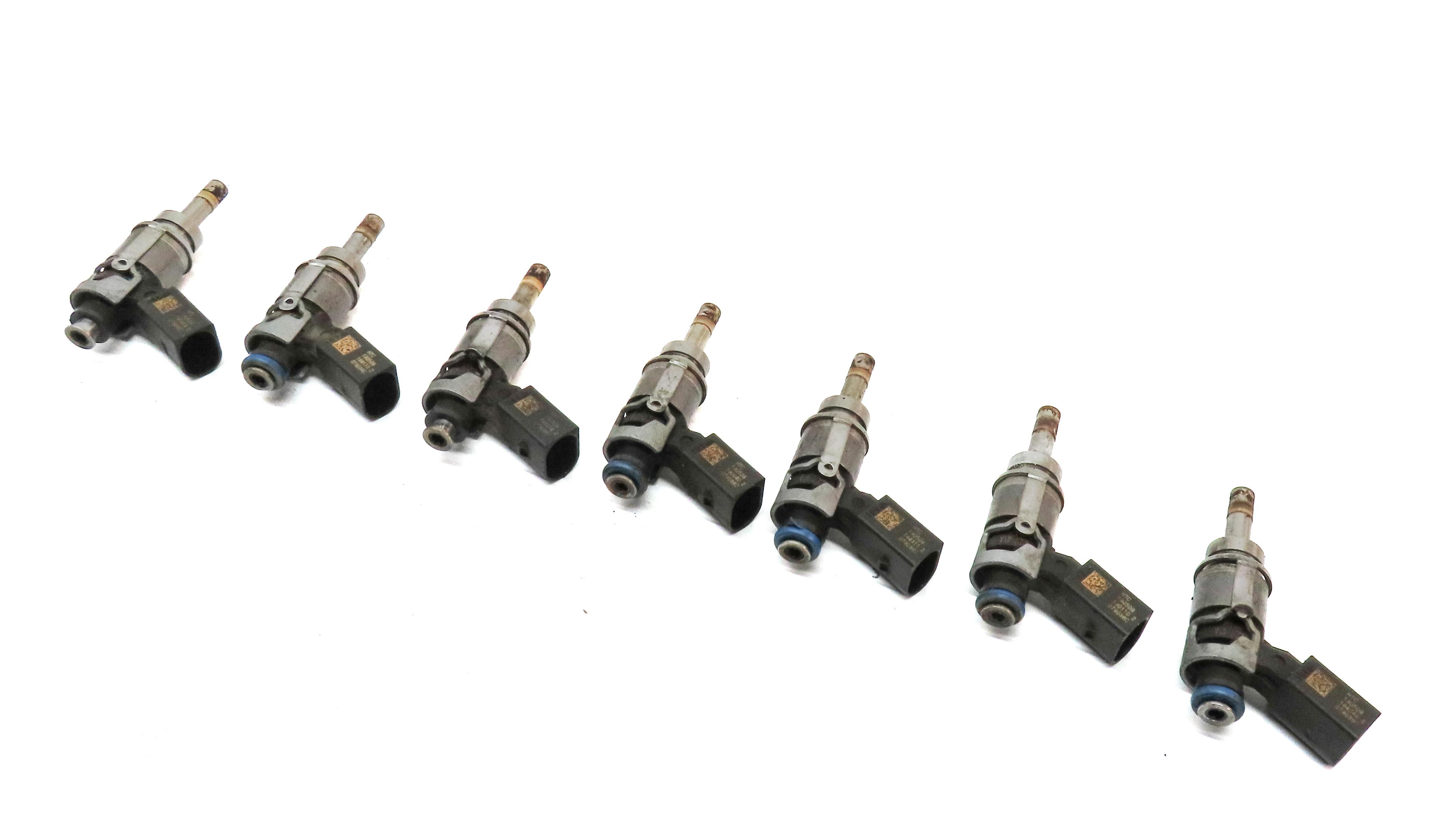 07-13 AUDI A6 A8 Q7 S5 R8 (B8 8K 8T 4S) 4.2L 5.2L TFSI ENGINE FUEL INJECTOR SET7 — exact item pictured